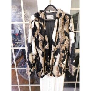 Tart Collection Multi-Color Faux Fur Jacket- L